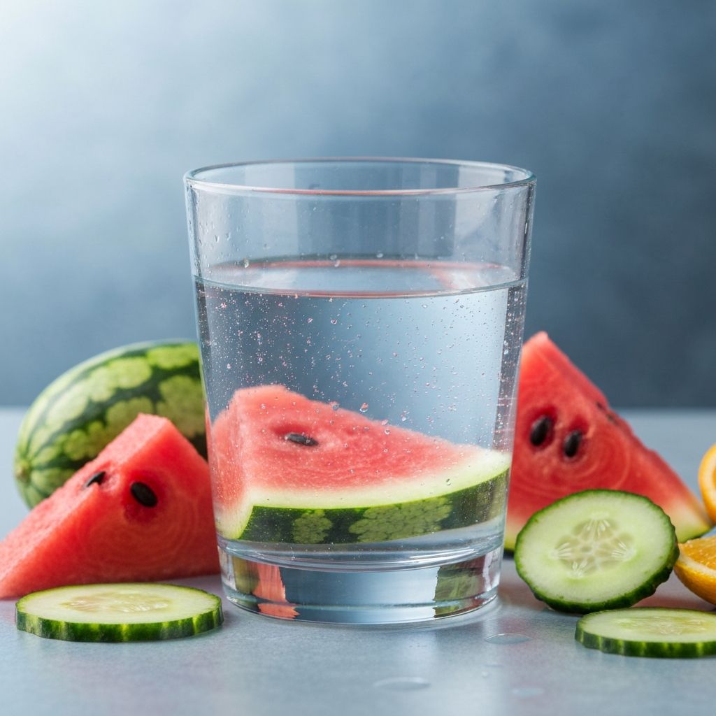 Hydratation et aliments riches en eau